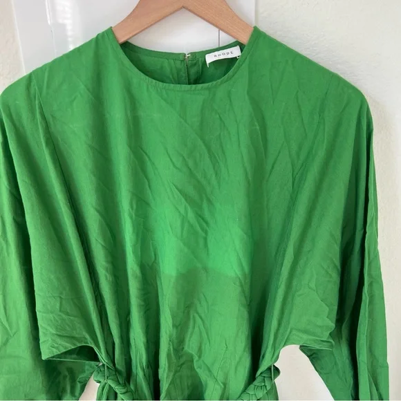 RHODE Ella Mini Dress In Green - Picture 5 of 10